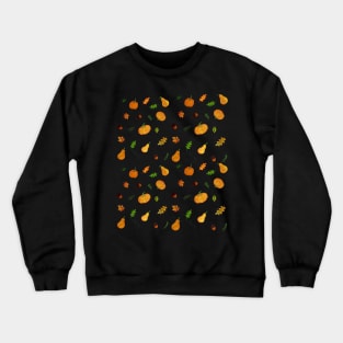 Cute orange autumn/Fall pattern Crewneck Sweatshirt